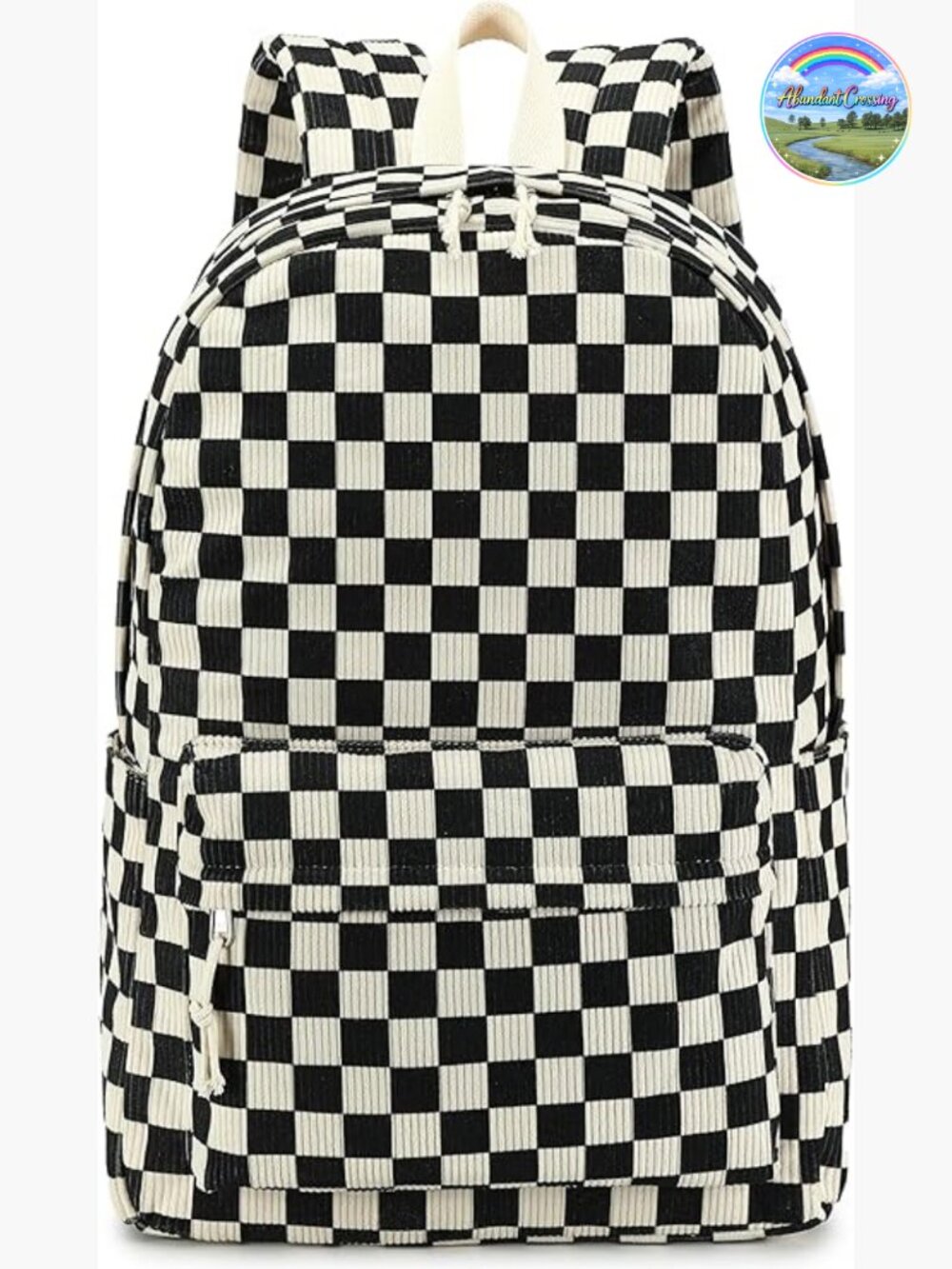 Corduroy Laptop Backpack For School Travel Daypack Teen Girls